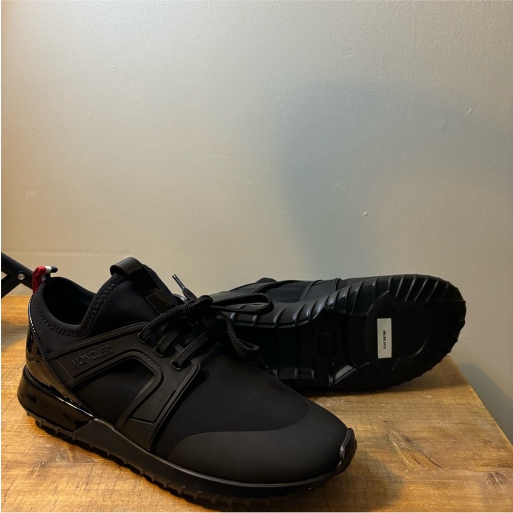 Moncler Black Sneakers with Red Detail - Picture 3 of 8